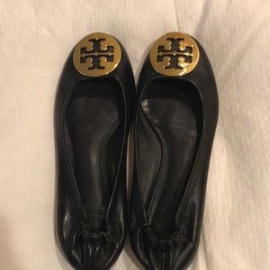 Tory Burch black Reva flats